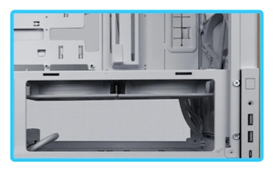 Lian Li LANCOOL 217 White Case - 170mm ARGB front fans, wood panels, USB Type-C Port, Tempered Glass Side Panel 34 217 12
