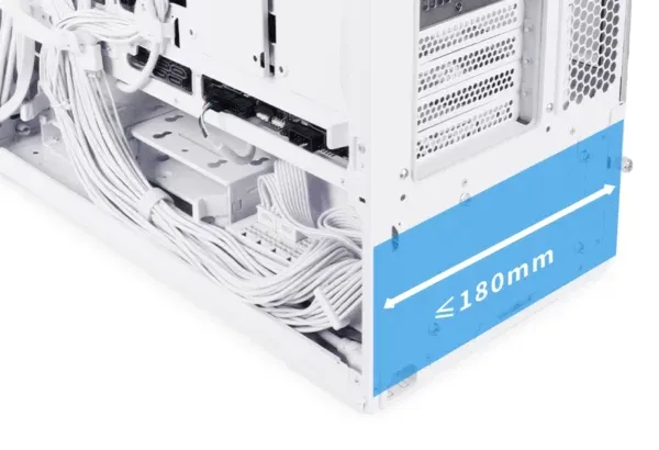 Lian Li LANCOOL 217 White Case - 170mm ARGB front fans, wood panels, USB Type-C Port, Tempered Glass Side Panel 41 217 16 600x410 1