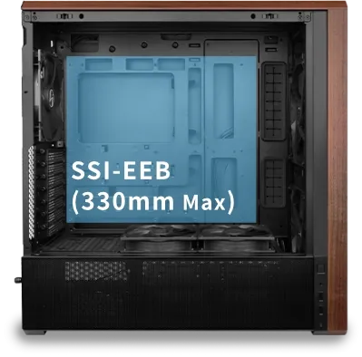 Lian Li LANCOOL 217 White Case - 170mm ARGB front fans, wood panels, USB Type-C Port, Tempered Glass Side Panel 44 217 19