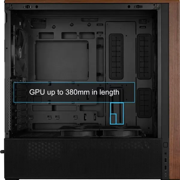 Lian Li LANCOOL 217 White Case - 170mm ARGB front fans, wood panels, USB Type-C Port, Tempered Glass Side Panel 47 217 22 600x600 1