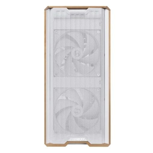Lian Li LANCOOL 217 White Case - 170mm ARGB front fans, wood panels, USB Type-C Port, Tempered Glass Side Panel
