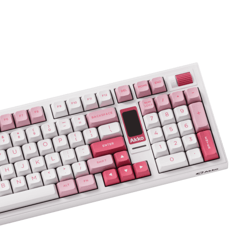 AKKO 5098B Prunus Lannesiana Keyboard - 98%, TFT LCD screen, Multi-modes, Gasket mount, PBT Dye-Sub Keycaps, Hotswap, 8000mAh