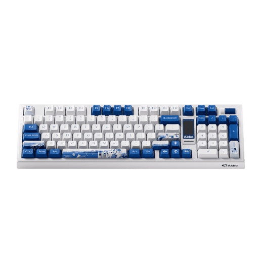 AKKO 5098B Santorini Keyboard - 98%, TFT LCD screen, Multi-modes, Gasket mount, PBT Dye-Sub Keycaps, Hotswap, 8000mAh