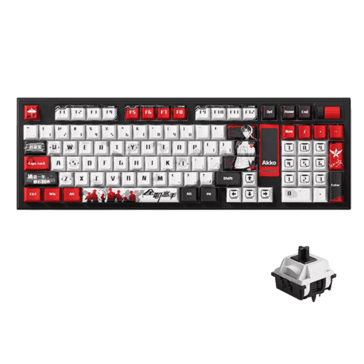 AKKO 5098B The King’s Avatar Ye Xiu Keyboard - 98%, TFT LCD screen, Multi-modes, Gasket mount, PBT Dye-Sub Keycaps, Hotswap, 8000mAh