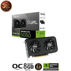ASUS Dual GeForce RTX 5050 OC 8GB GDDR6 (DUAL-RTX5050-O8G) Graphics Card